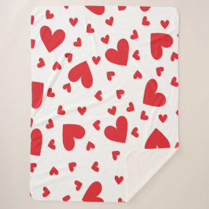 Manta Sherpa Corazones Lindos