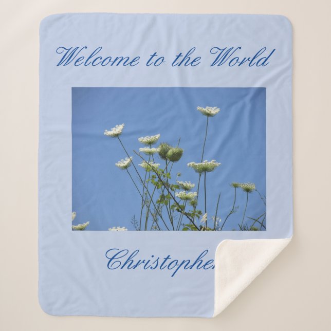 Manta Sherpa Corfu Cream Wildflowers (Anverso)