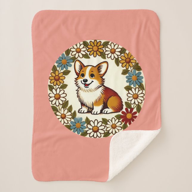 Manta Sherpa Corgi Daisy (Anverso)