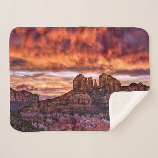 Manta Sherpa Correhuela rosada (Anverso (horizontal))