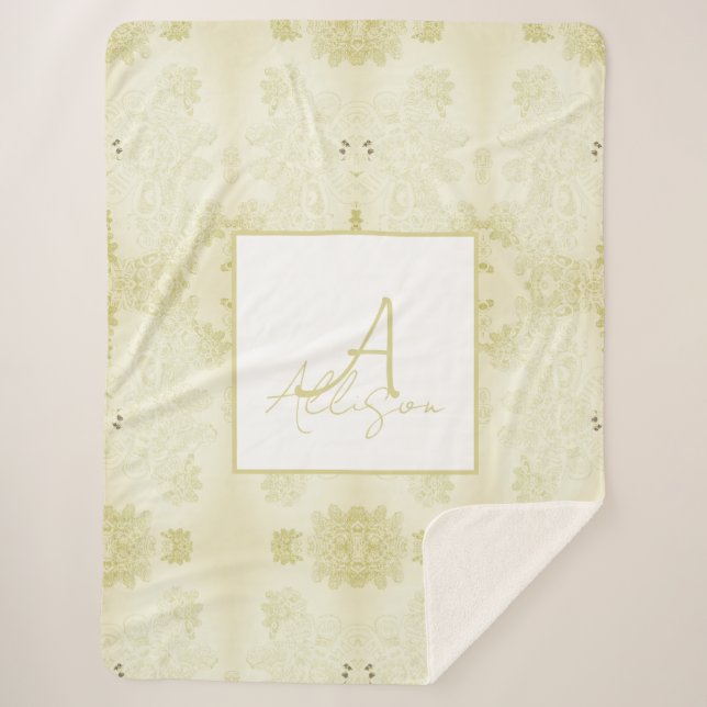 Manta Sherpa Cosas salvajes Sherpa Blanket al estilo de Lace (Anverso)