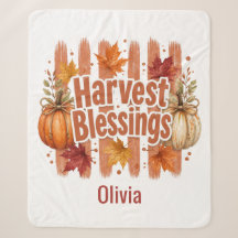 Cosecha Bendiciones Otoño Personalizado