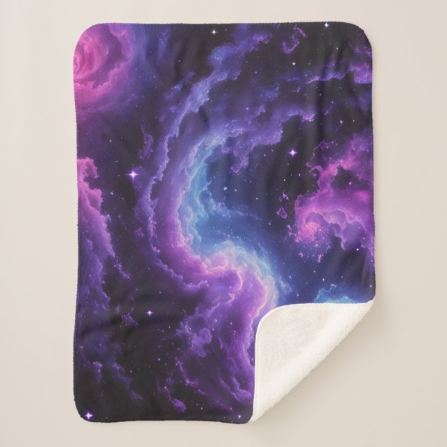 Manta Sherpa Cosmic Galaxy Nebula Abstract Space Art Design (Anverso)