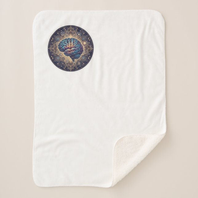 Manta Sherpa Cosmic Mind Mandala – Abstract Brain Art (Anverso)