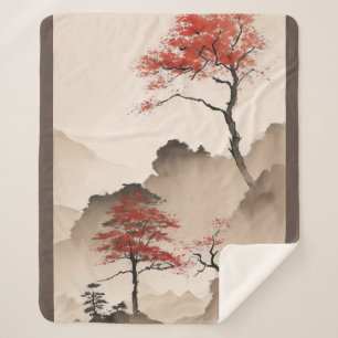 Manta Sherpa Costa minimalista de Japón