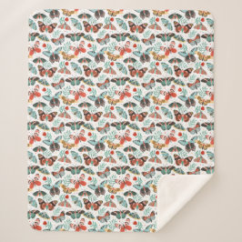 Manta Sherpa Cosy Butterfly Sherpa Blanket