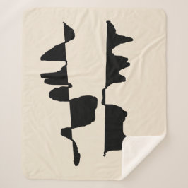 Manta Sherpa Couverture Sherpa Abstrait Dual Face