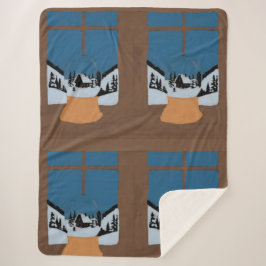 Manta Sherpa Couverture Sherpa Hivernale Boule à Neige