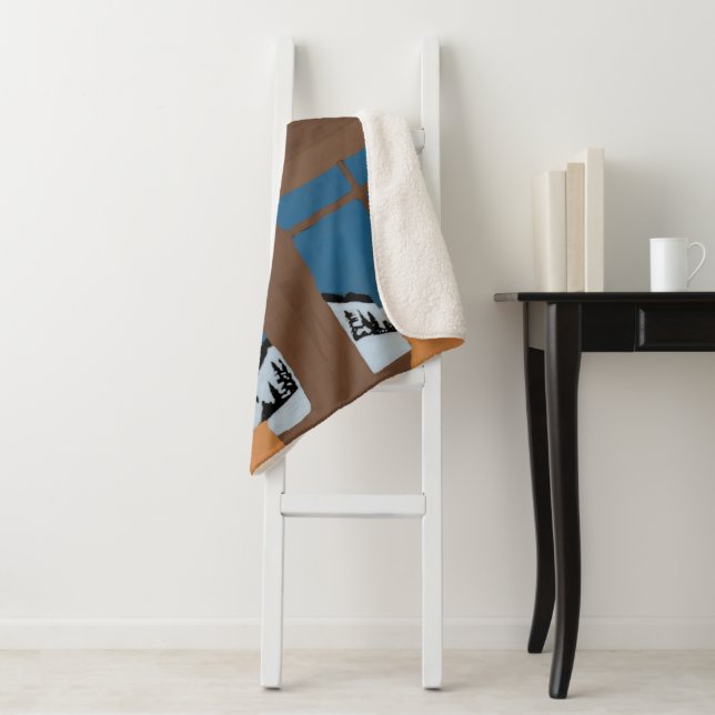 Manta Sherpa Couverture Sherpa Hivernale Boule à Neige (In situ)