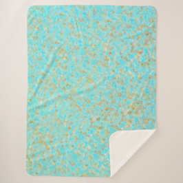 Manta Sherpa Cowhide Sky