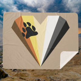 Manta Sherpa Cozy Bear Pride Sherpa Blanket