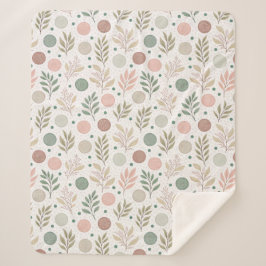 Manta Sherpa Cozy Sherpa Blanket with Classic Polka Dot Pattern