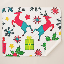 Manta Sherpa Cozy Winter Wonder Pattern Dream Design