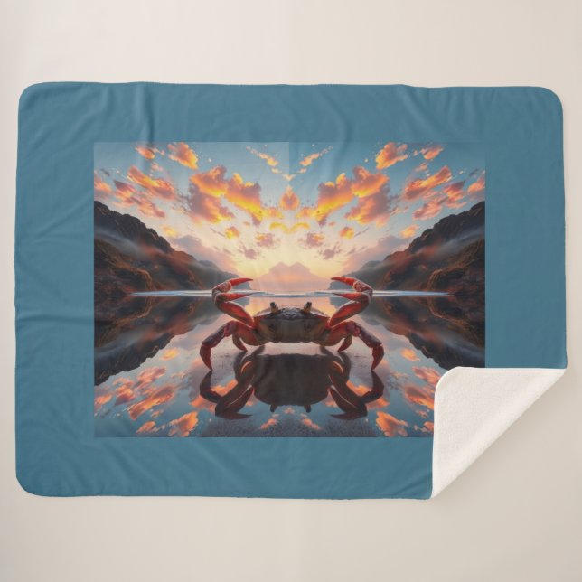 Manta Sherpa crab reflection art (Anverso (horizontal))
