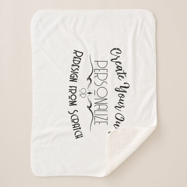 Manta Sherpa Crea el tuyo (Anverso)