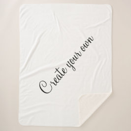 Manta Sherpa Crea el tuyo propio