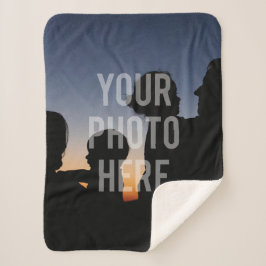 Manta Sherpa Crea tu propia foto de familia Personalizado Keeps