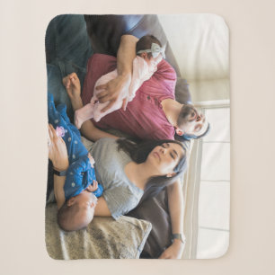 Manta Sherpa Crea tu propia foto personalizada Pic DIY Familia