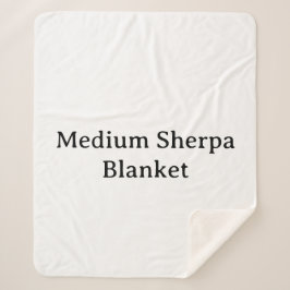 Manta Sherpa Crea tu propia simple Sherpa mediana personalizada
