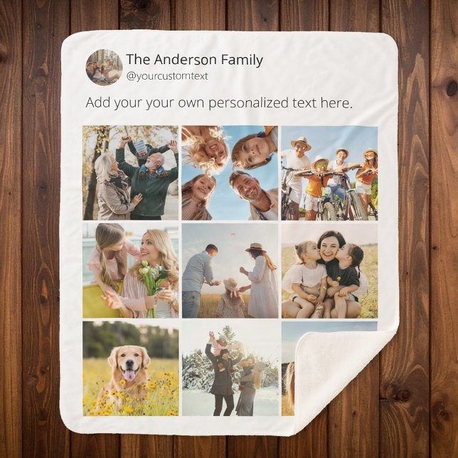 Manta Sherpa Crea tu propio Collage de fotos de medios sociales (Subido por el creador)