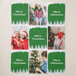 Manta Sherpa Crea Tu Propio Collage de Fotos de Navidad
