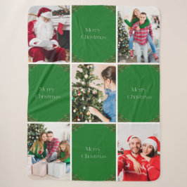 Manta Sherpa Crea Tu Propio Collage de Fotos de Navidad