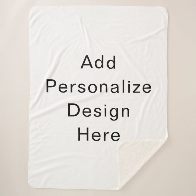 Manta Sherpa crea tu propio personalizado (Anverso)