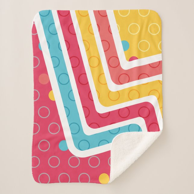 Manta Sherpa Creación de figuras geométricas (Anverso)