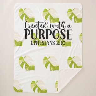 Manta Sherpa Creado con un propósito Efesios 2:10