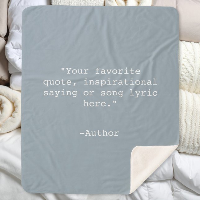 Manta Sherpa Crear su propia cotización (Subido por el creador)