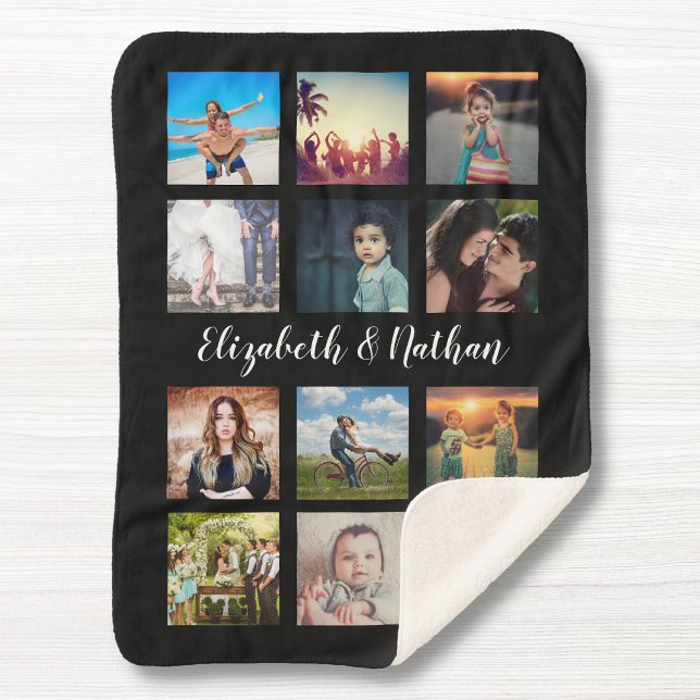 Manta Sherpa Crear su propia familia de Collages de fotos Perso (Subido por el creador)