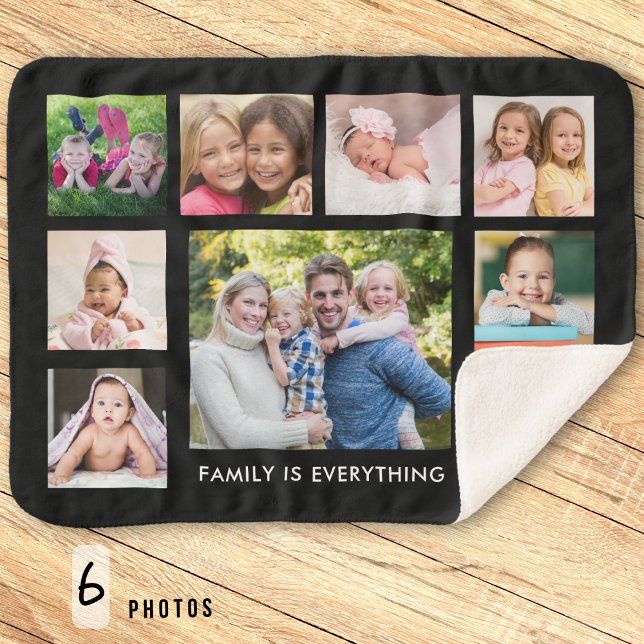Manta Sherpa Crear su propia oferta de la familia de 9 Collages (Subido por el creador)