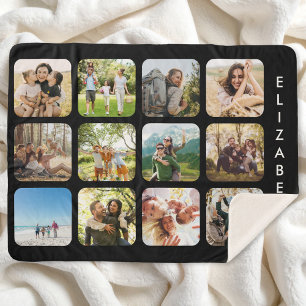 Manta Sherpa Crear su propio Collage de fotos 12 personalizado