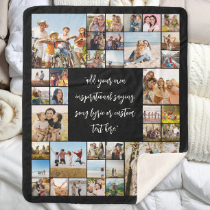Manta Sherpa Crear su propio Collage de fotos 36 personalizado