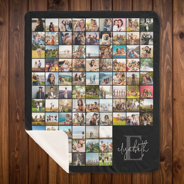Manta Sherpa Crear su propio Collage de fotos 90 personalizado (Subido por el creador)