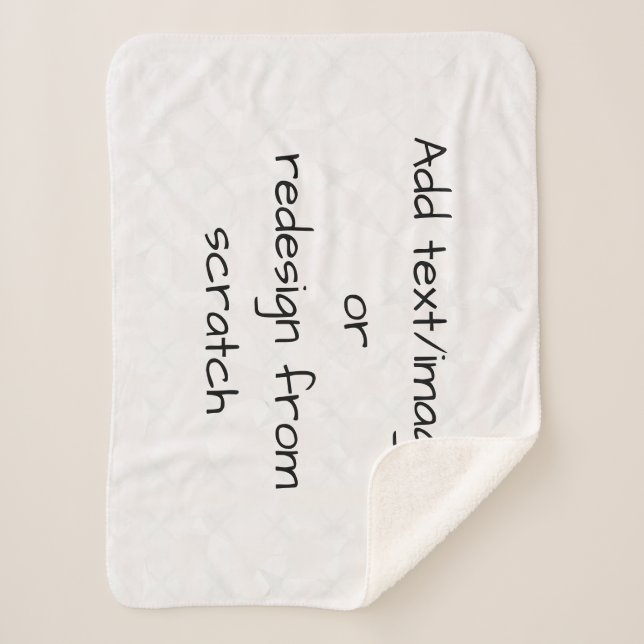 Manta Sherpa Crear su propio personalizado (Anverso)