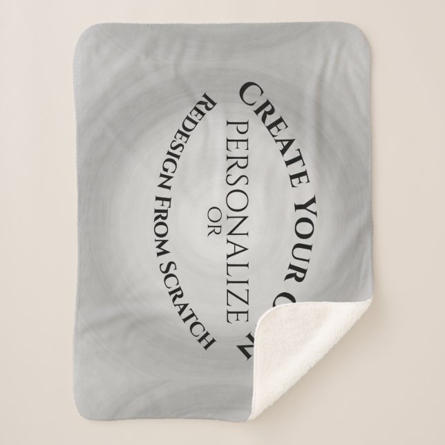 Manta Sherpa Crear su propio Personalizado (Anverso)