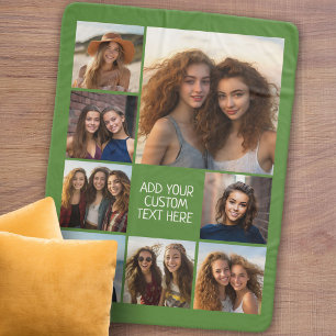 Manta Sherpa Crear un Collage de fotos Personalizado con 8 foto