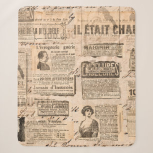 Manta Sherpa Creative vintage style background. Paper texture.