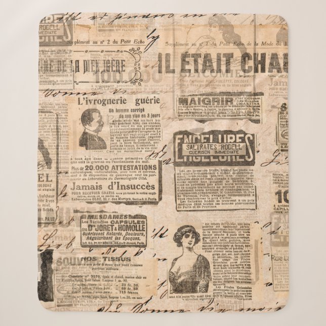 Manta Sherpa Creative vintage style background. Paper texture.  (Anverso)