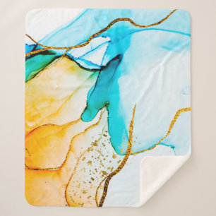 Manta Sherpa Creatividad transparente. Resumen de arte. Trendy 