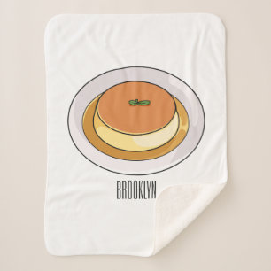 Manta Sherpa Creme caramel personalizado ilustracion