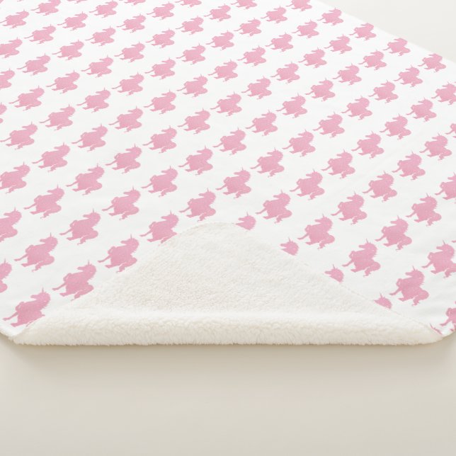 Manta Sherpa Creo en el unicornio rosa invisible. (3/4)