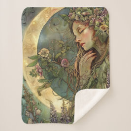 Manta Sherpa Crescent Moon Ostara