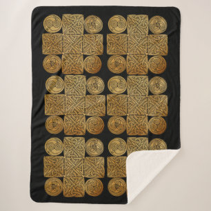 Manta Sherpa Cruz de Knotwork Celtic