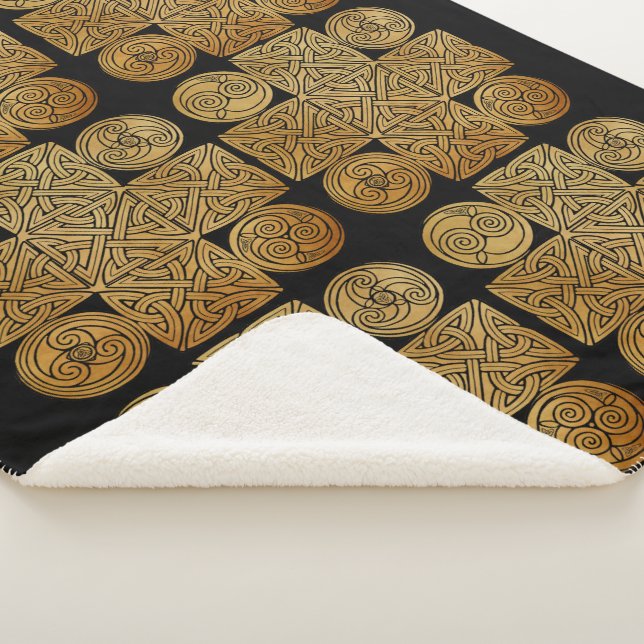 Manta Sherpa Cruz de Knotwork Celtic (3/4)