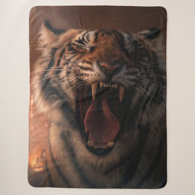 Manta Sherpa Crying Tiger - Sherpadecke (Anverso)