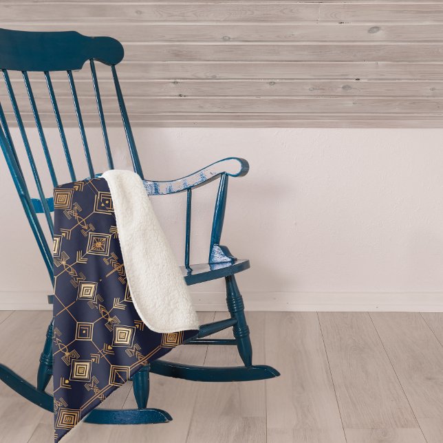 Manta Sherpa Cuadrícula celeste (Subido por el creador)