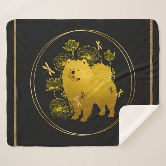 Manta Sherpa CUANDO DRAGONS FLY Chow (Anverso (horizontal))