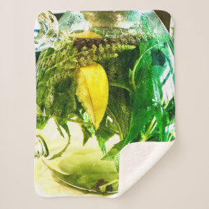 Manta Sherpa Cuando la vida te da limones calcetines